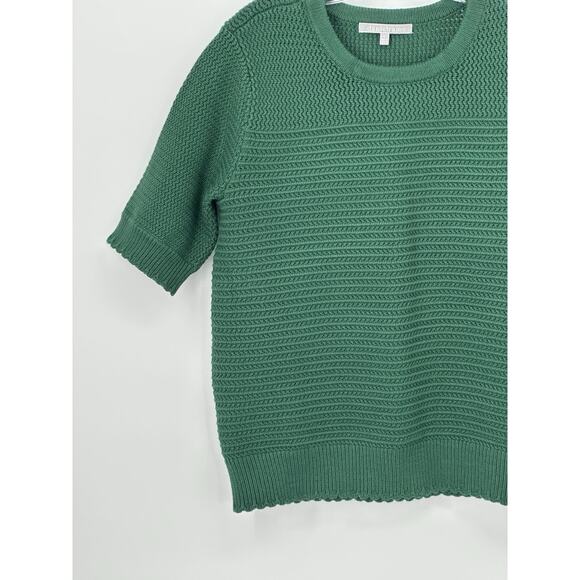 Daniel Rainn Women’s Textured Knit Short Sleeve Sweater Green Size Large - Picture 7 of 16